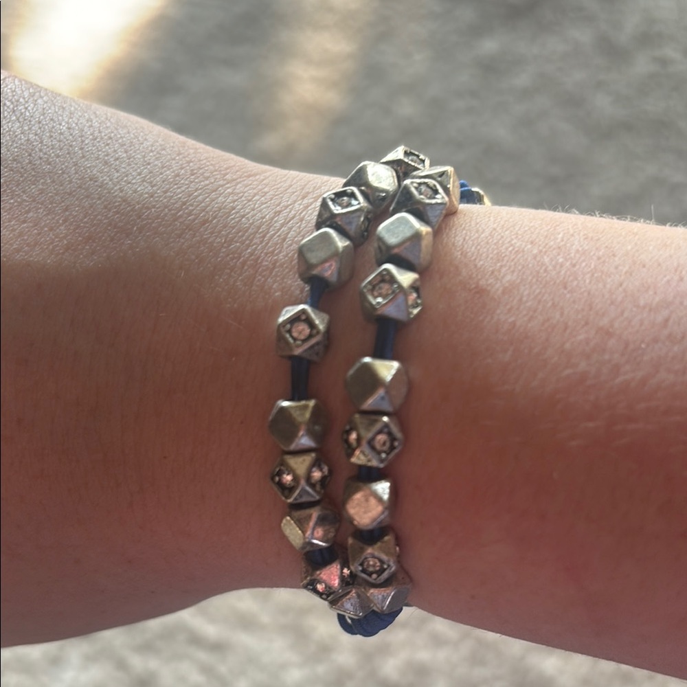 Silver Beaded Bracelet